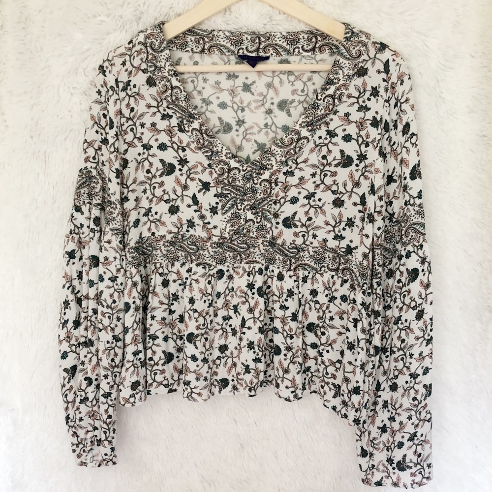 {Aeropostale} Floral Boho Top